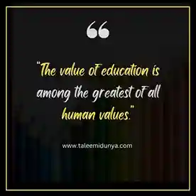 the value of education